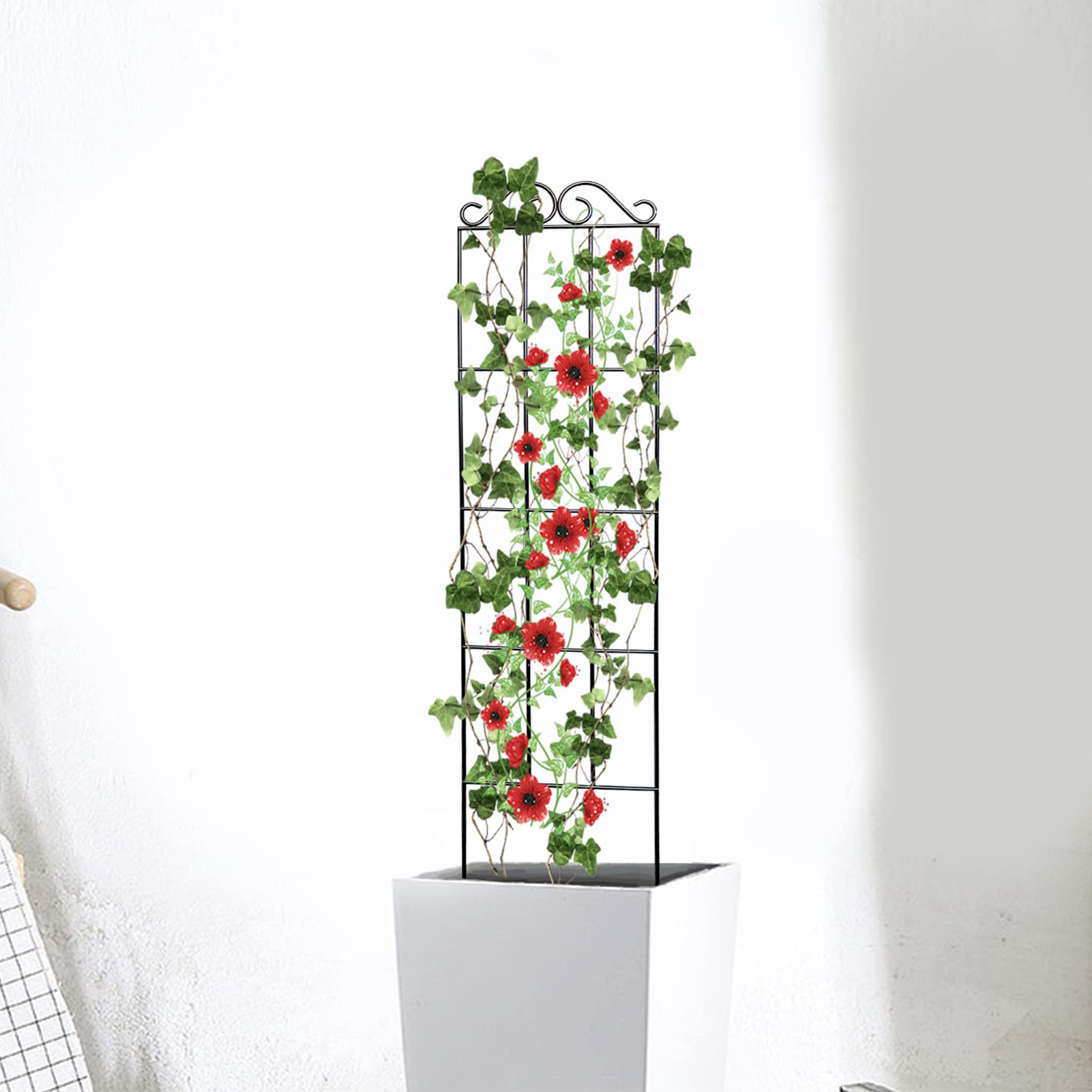 정원 격자 내구성 정원 격자 등반 식물 줄기 지원 스테 - Indoor Herb Garden 리뷰 및 가격