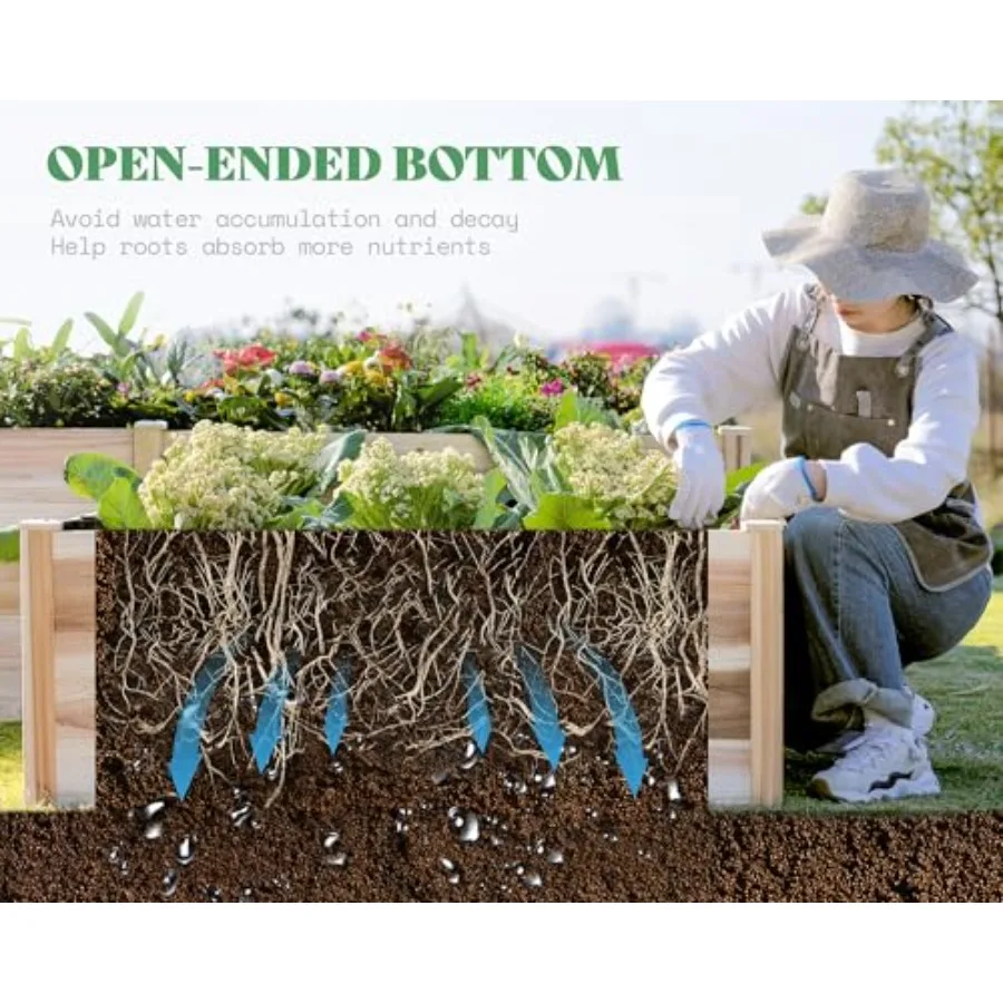 이중 레이어로 된 높이 조절형 화단, H자형 화분, 크 - Raised Garden Bed 리뷰 및 가격