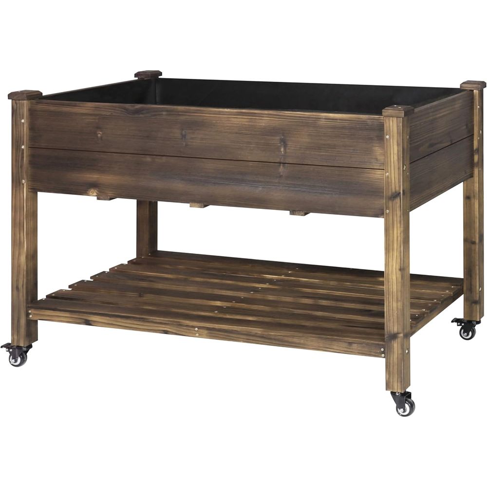 대형 48x24x33인치 바퀴 달린 높이형 정원 화분, - Raised Garden Bed 리뷰 및 가격
