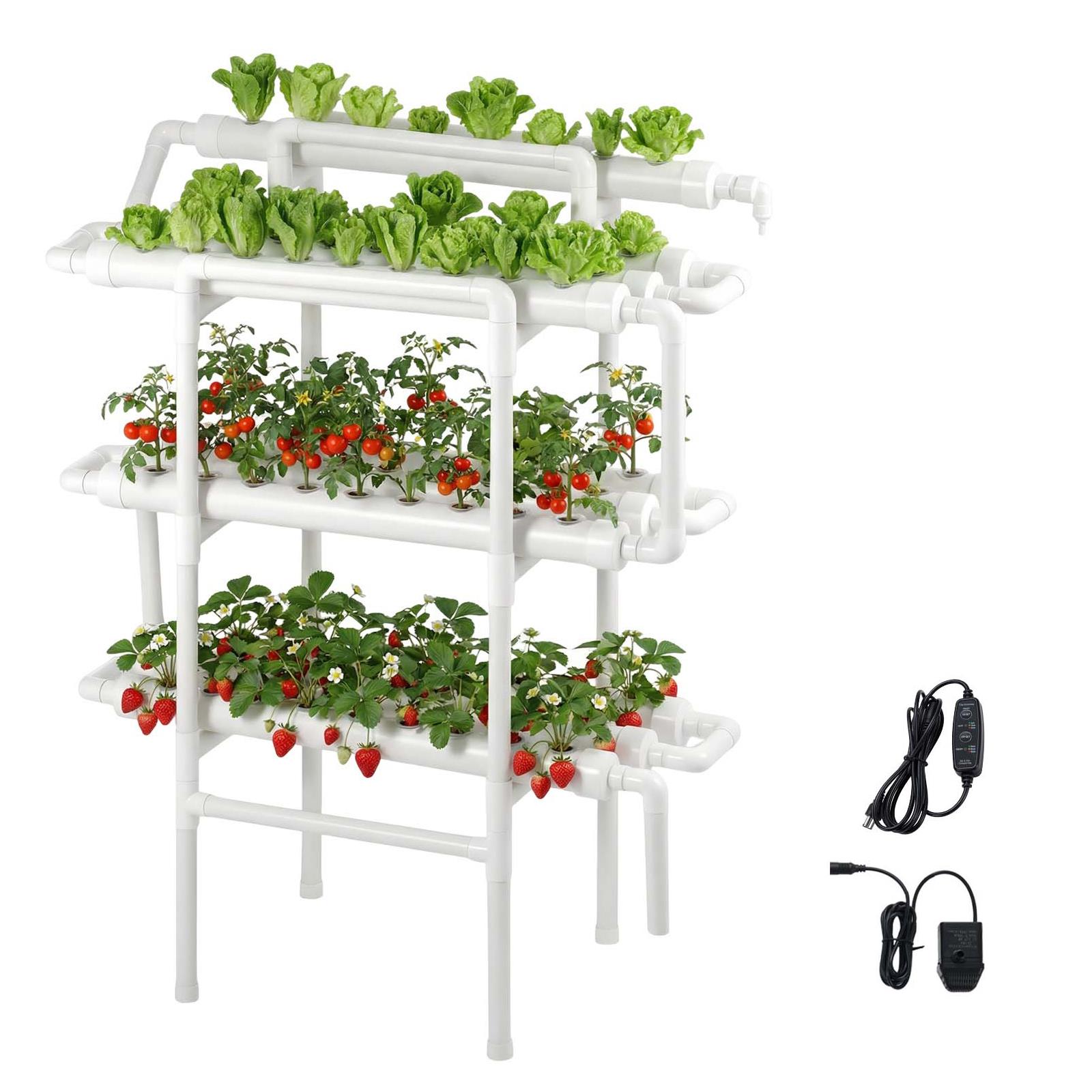 3단 구조의 90개 사이트 수경 재배 시스템 키트. 타 - Indoor Herb Garden 리뷰 및 가격