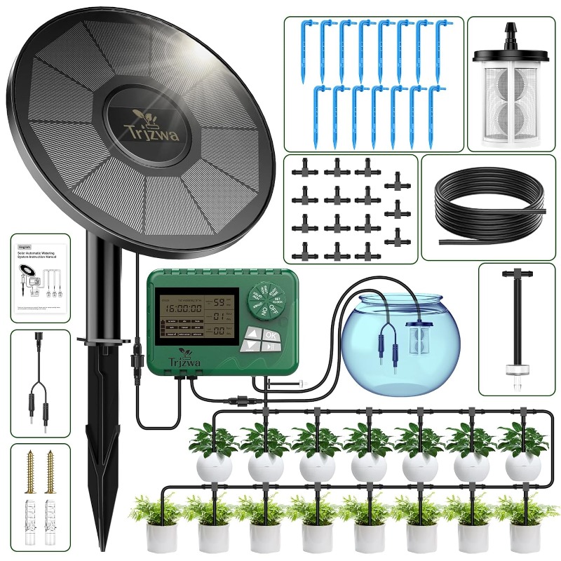 태양 관개 장비 자동 타이머가 있는 화분에 심은 식물용 - Self Watering Planter 리뷰 및 가격