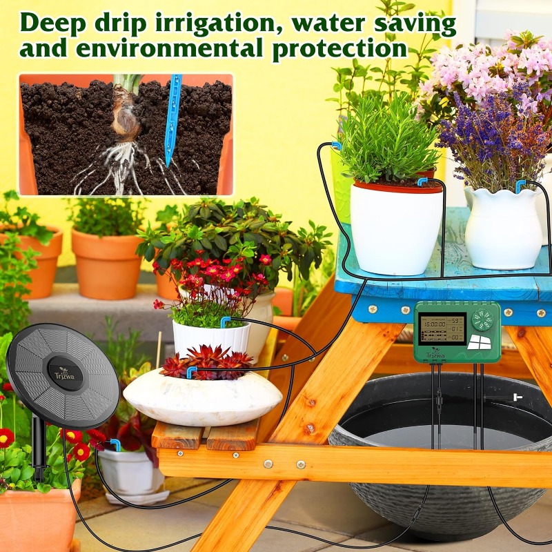 태양 관개 장비 자동 타이머가 있는 화분에 심은 식물용 - Self Watering Planter 리뷰 및 가격