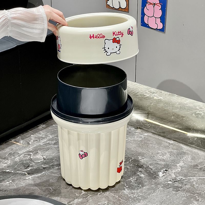 산리오 헬로키티 크림 화이트 광택 쓰레기통 미끄럼 방지 - Compost Bin 리뷰 및 가격