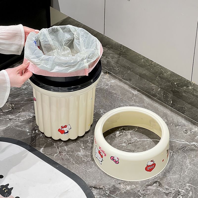산리오 헬로키티 크림 화이트 광택 쓰레기통 미끄럼 방지 - Compost Bin 리뷰 및 가격