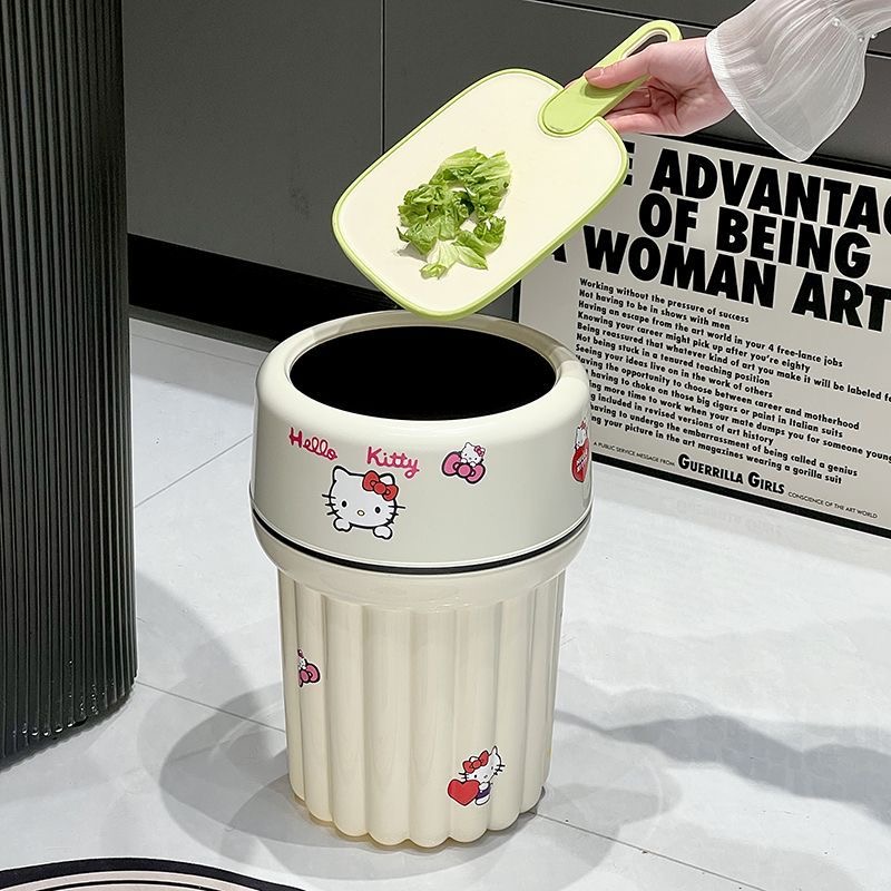 산리오 헬로키티 크림 화이트 광택 쓰레기통 미끄럼 방지 - Compost Bin 리뷰 및 가격