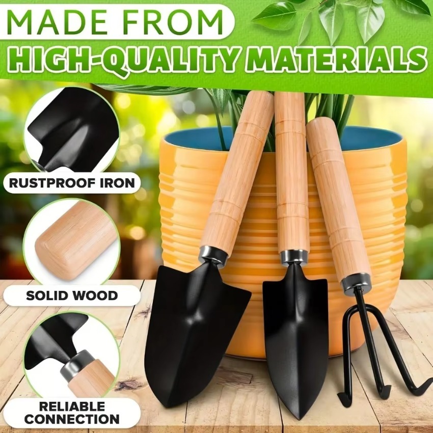 3개/세트 미니 정원 가꾸기 도구 세트, 휴대용 갈퀴, - Trowel Garden Tools 리뷰 및 가격