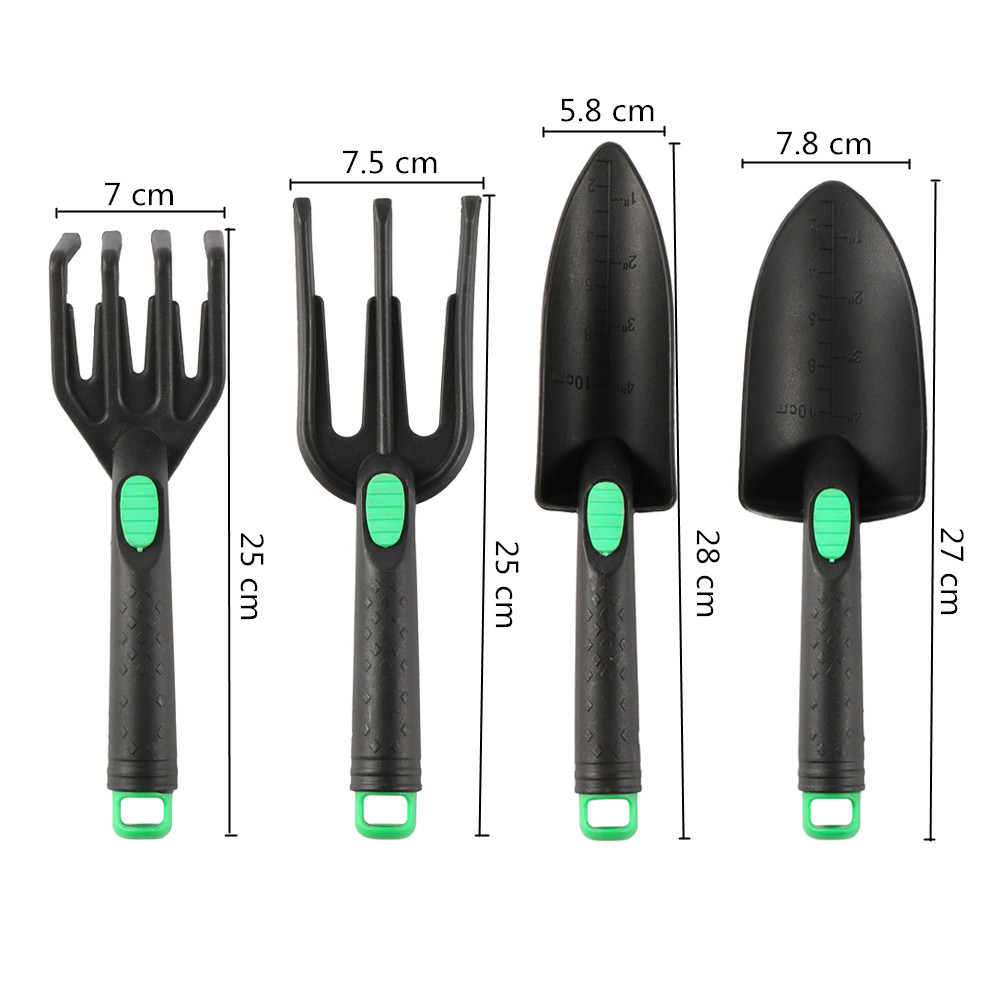 4개 정원 삽 도구 세트 흙 풀기 갈퀴 끝 둥근 삽 묘 - Trowel Garden Tools 리뷰 및 가격