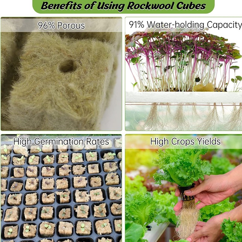 72개입 수경재배용 암면 큐브와 그물망 화분 세트 -  - Hydroponic Kit 리뷰 및 가격