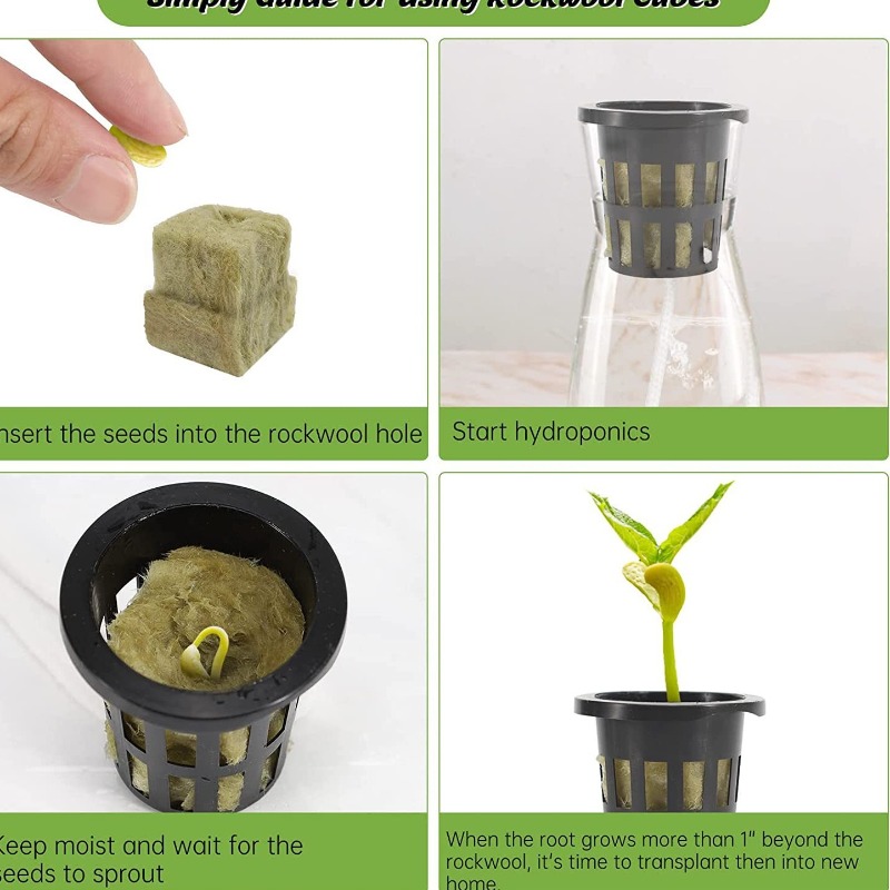 72개입 수경재배용 암면 큐브와 그물망 화분 세트 -  - Hydroponic Kit 리뷰 및 가격
